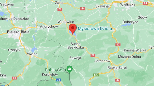 Do wypadku doszło w miejscowości Mucharz między Suchą Beskidzką a Wadowicami
