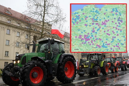 Protest rolników. Sprawdź, gdzie można się spodziewać utrudnień w ruchu [MAPA]