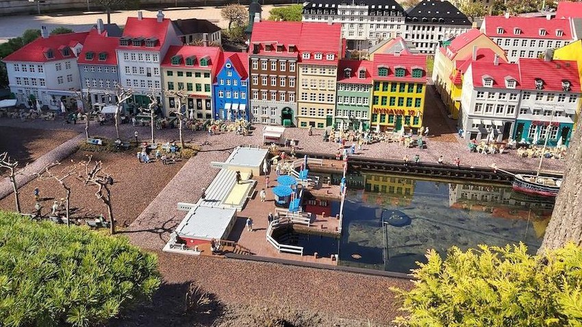 Centar Kopenhagena u kockicama - detalj iz Legolenda u Danskoj | Foto: BBC