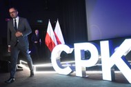 Marcin Horała na prezentacji projektu Centralnego Portu Komunikacyjnego