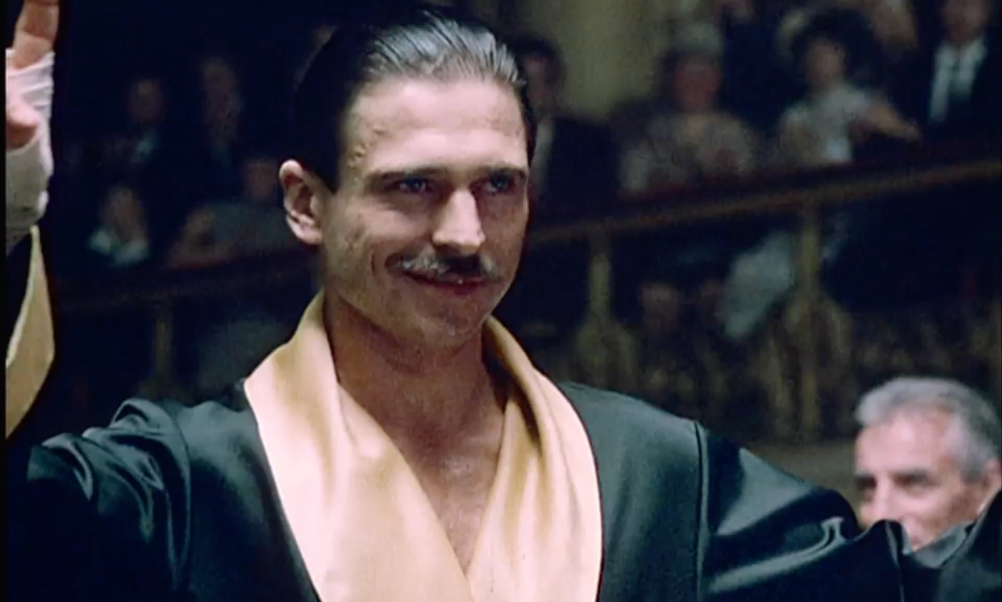 Český herec Josef Nedorost vo filme Pěsti ve tmě.