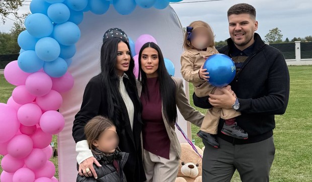 Buba Miranović sa porodicom