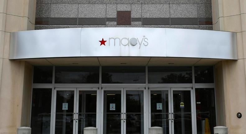 Macy's stock has been hammered even harder than Under Armour's.
