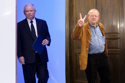 Jarosław Kaczyński i Adam Michnik