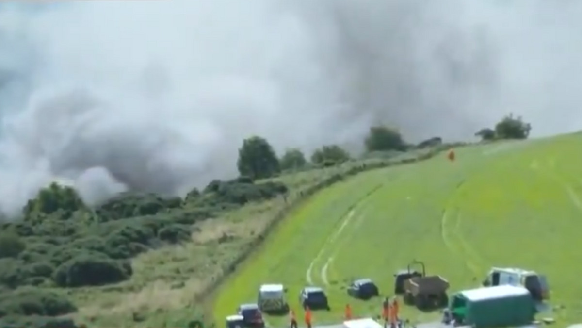Kadr z nagrania z miejsca wypadku w Szkocji