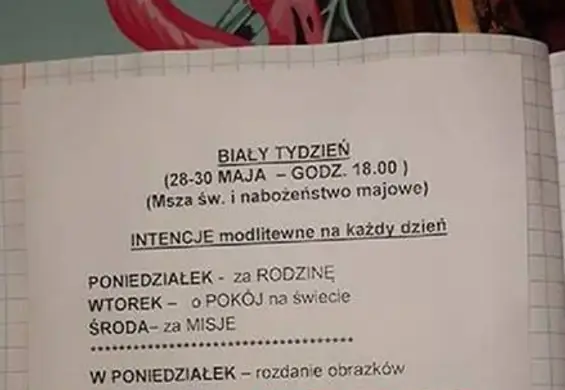 "Dzieci przynoszą koperty misyjne z dowolną kwotą z pieniędzy z komunii" - notatka wywołała burzę