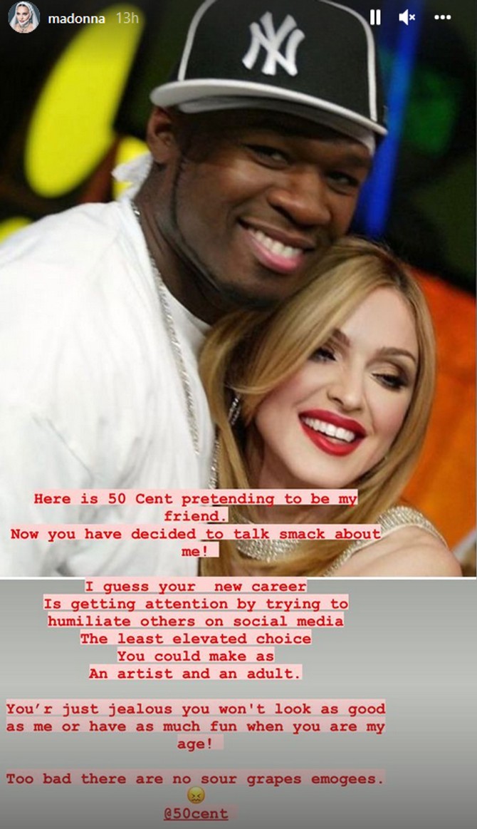 Madona i 50 Cent