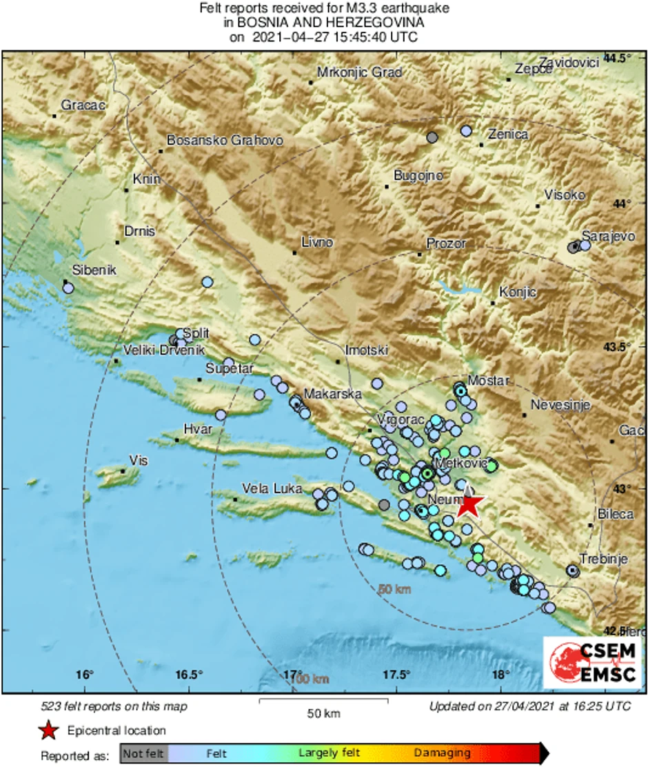 Zemljotres Hercegovina