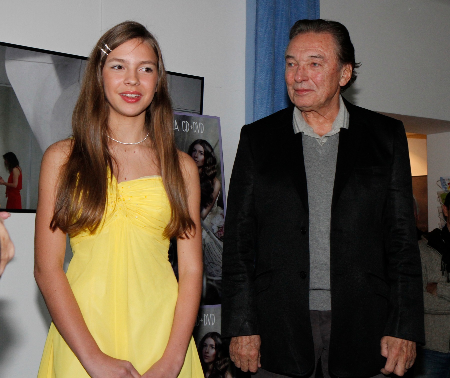 Patrícia Janečková a Karel Gott.