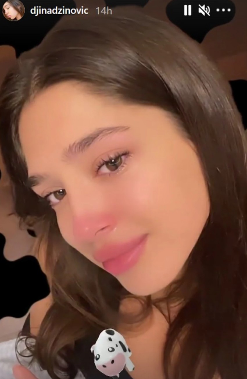 Đina Džinović u suzama