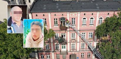 Pod małżeństwem urwał się balkon. Byliśmy na miejscu z kamerą. Zatrważający widok [WIDEO]