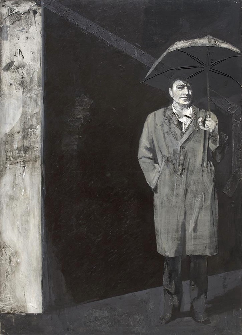 "Živorad Stojković",  Akrilik na platnu,  257 x 110 x 3cm