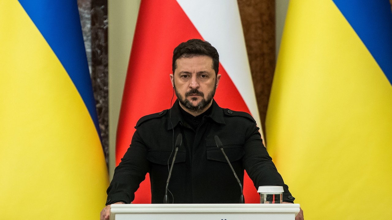 Wołodymyr Zełenski zapytany o relacje z Karolem Nawrockim. 