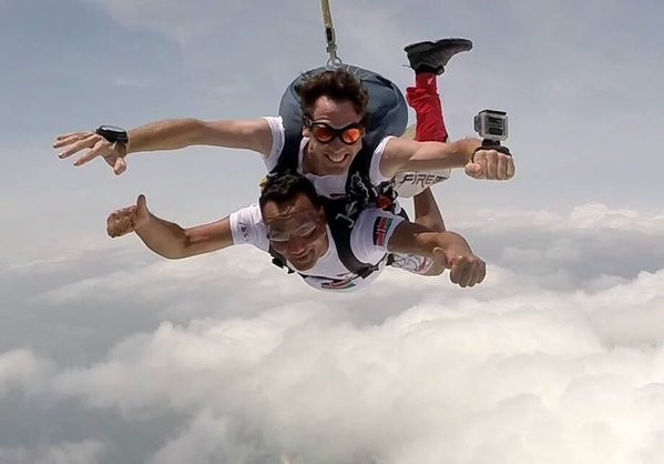 skydiving