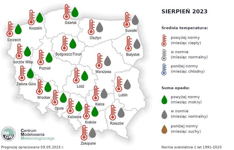 W sierpniu wróci gorąca, ale zarazem deszczowa i burzowa aura.