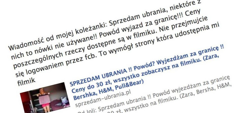 Nie nabieraj się na wyprzedaż na Facebooku! To wyłudzacz danych