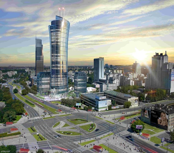 Przy Warsaw Spire powstanie plac miejski wypełniony zielenią, fontannami. Powstaną tam liczne restauracje i kawiarnie oraz obiekty przeznaczone dla kultury i sztuki. Plany inwestora zakładają, że niższe budynki B i C zostaną oddane do użytku jeszcze w tym roku, a 220-metrowa wieża – w 2015 roku.