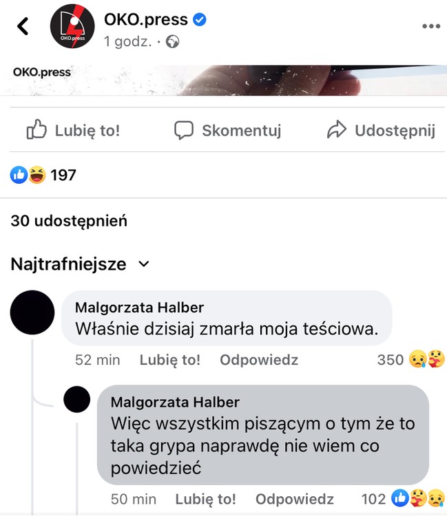 Komentarz Małgorzaty Halber