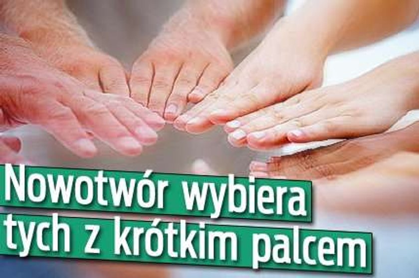 Nowotwór dopada tych z krótkim palcem