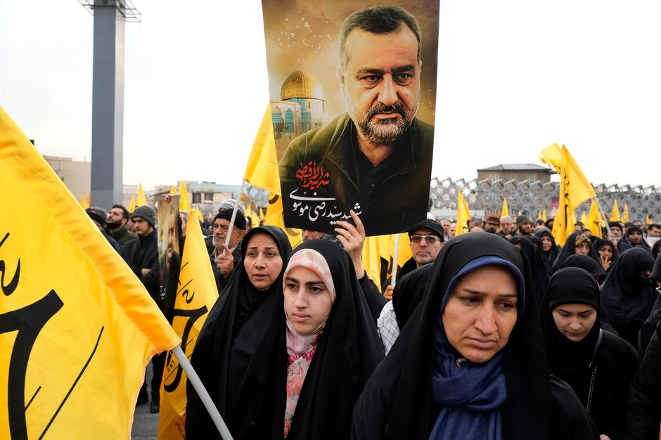 Sahrana Sajeda Razija Musavija u Teheranu 28. decembra