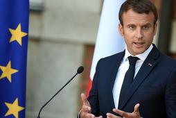 The Pesident of France Emmanuel Macron visits in Bulgaria.