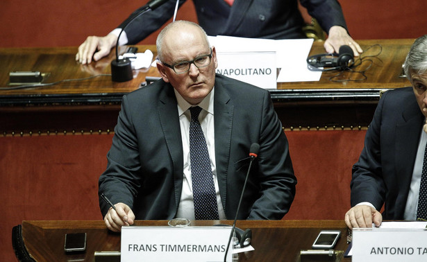 Timmermans chwali integrację z UE: Polska po raz pierwszy jest panią swych granic