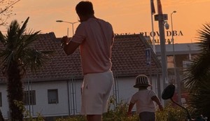 Miloš Biković sa sinom