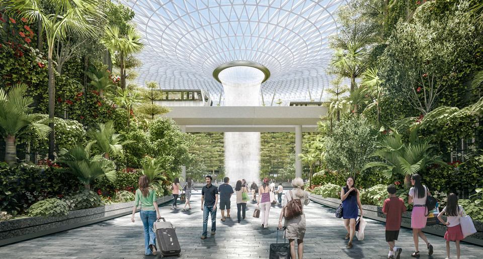 Lotnisko Changi w Singapurze,  projekt centrum handlowego "Jewel"