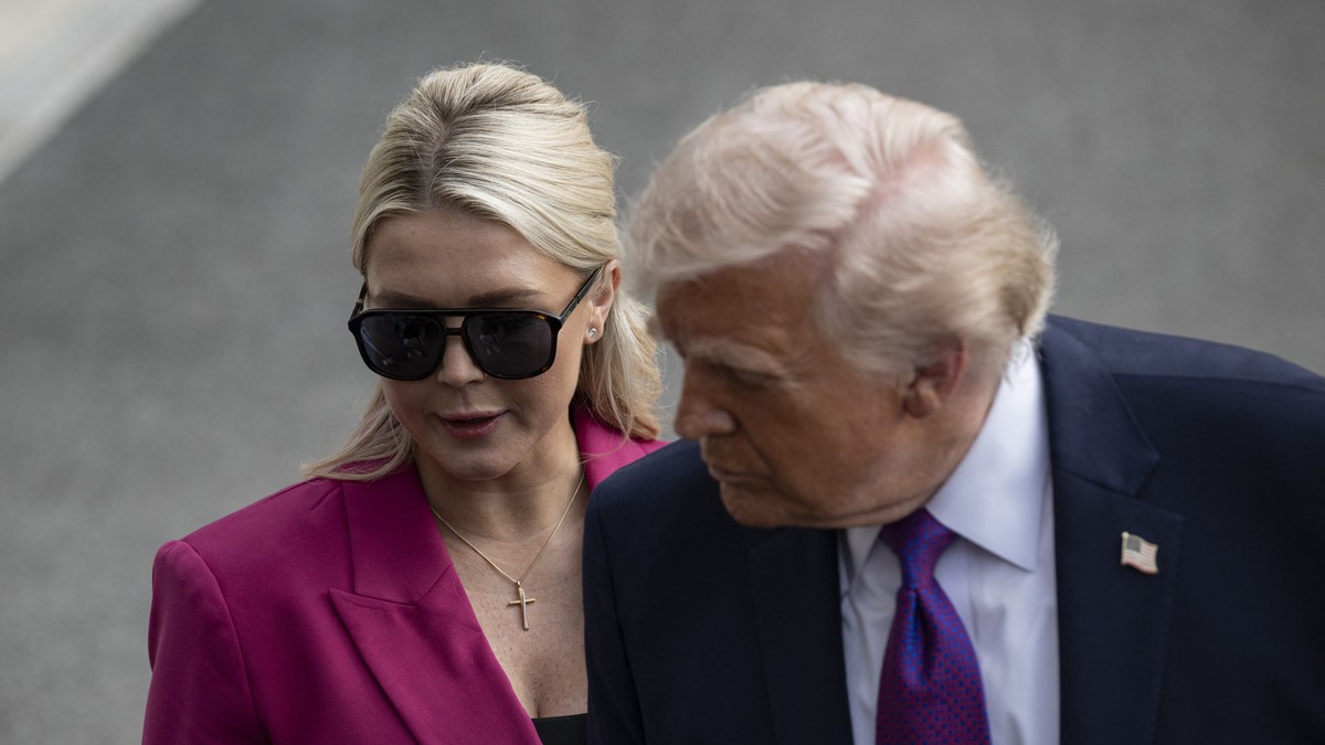 Karoline Leavitt i Donald Tramp