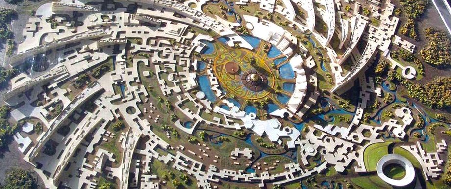 Plan miasta Auroville