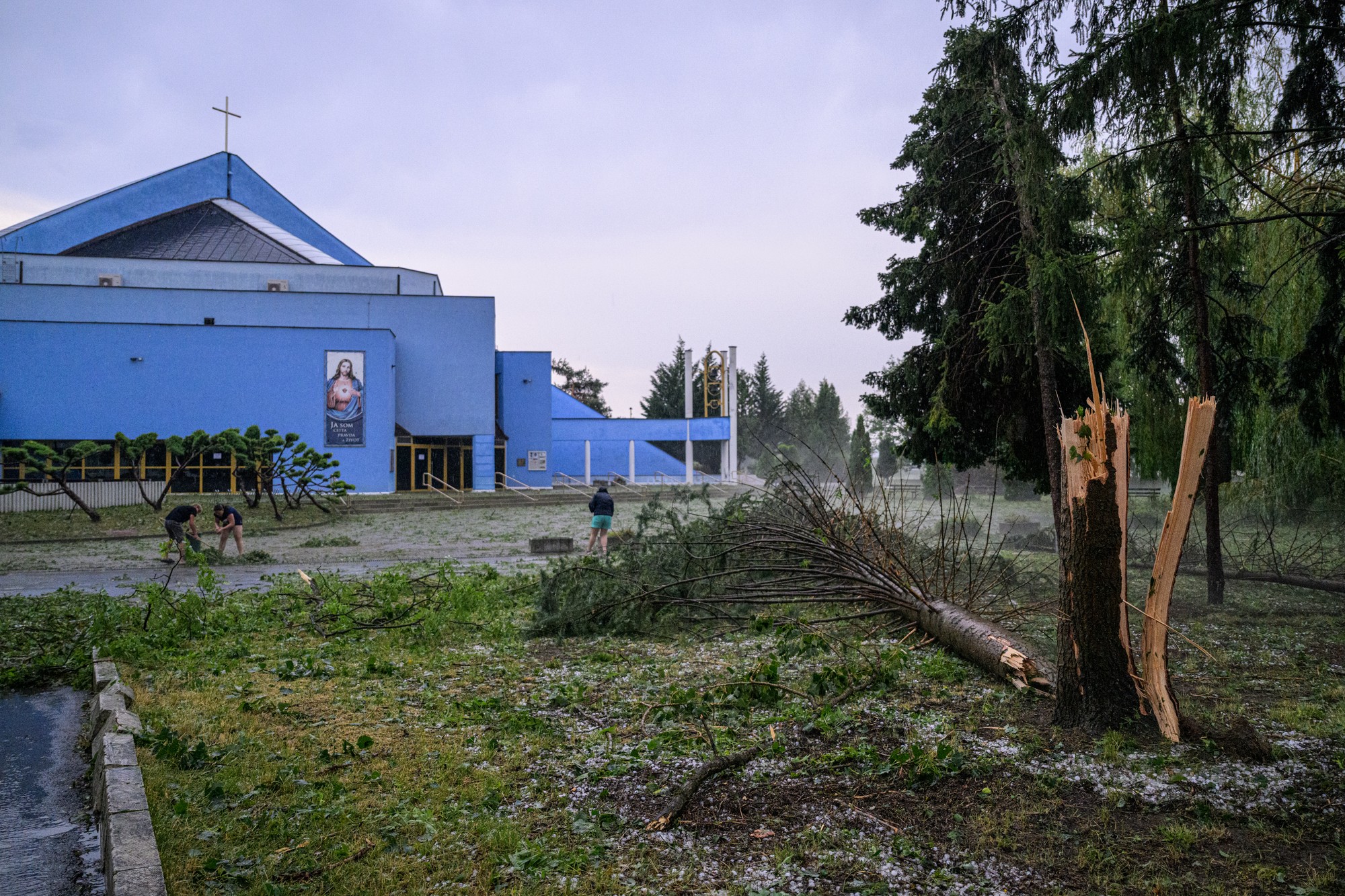 Silná búrka v Prešove.