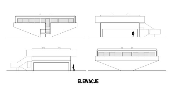 Jest jak betonowa łódź. Nietypowy dom projektu Adama Spychały