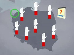 W spocie PO część Pomorza jest niemiecka