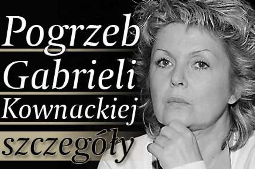 Pogrzeb Gabrieli Kownackiej - szczegóły