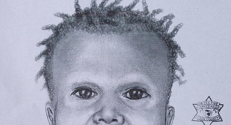 The Sketch of the African boy whose body parts were found in a Lagoon in America