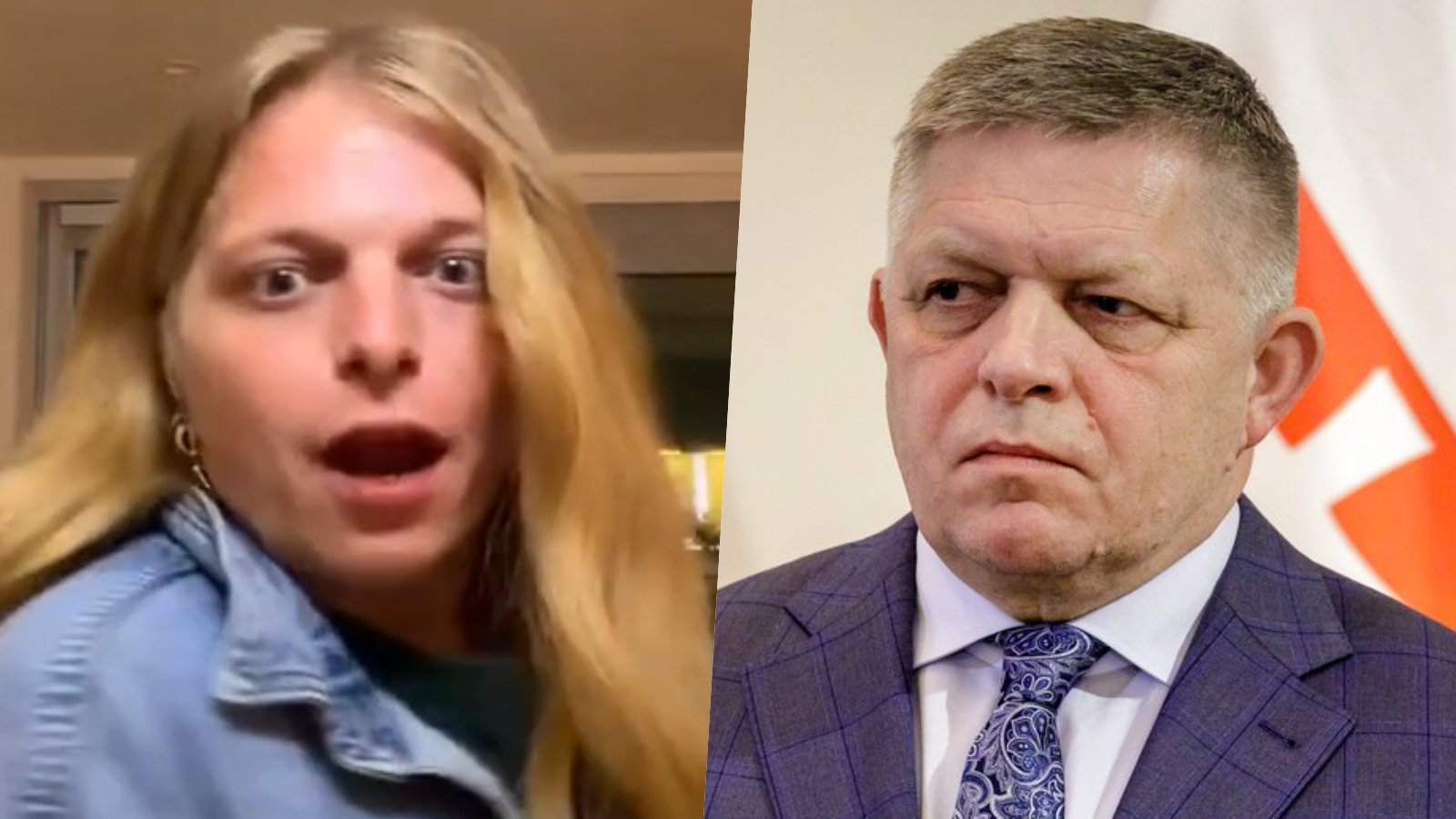 Americká influencerka Gwen McMullen a predseda vlády SR Robert Fico.