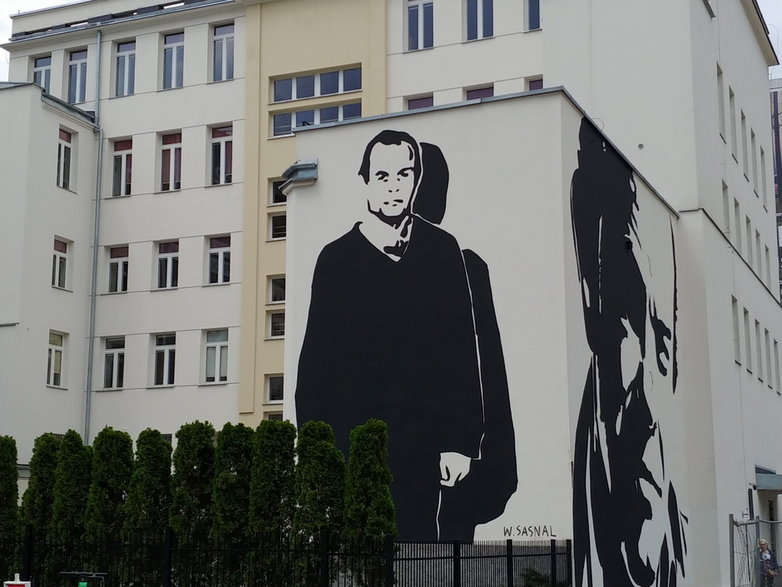 Mural Jacka Kuronia w Warszawie