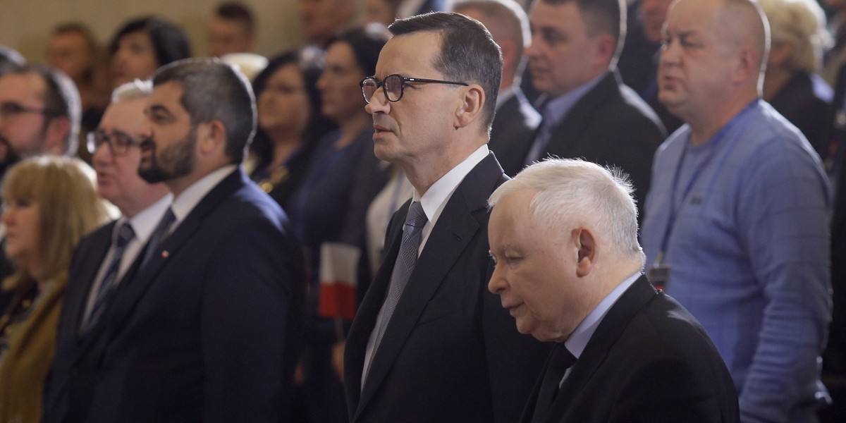 Mateusz Morawiecki i Jarosław Kaczyński