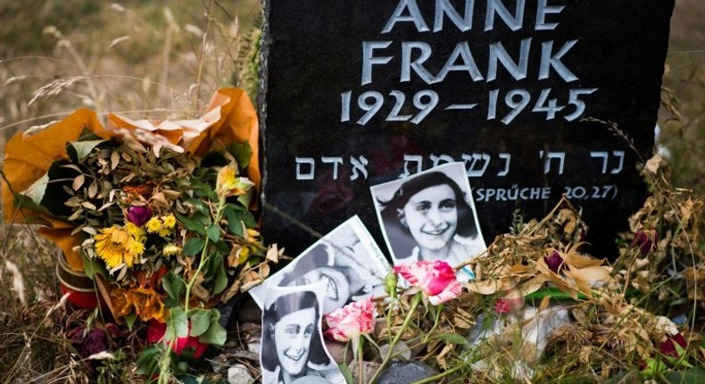 Anne Frank died in Germany's Bergen-Belsen concentration camp early in 1945, aged 15, less than a year after the Nazis found her and her family members