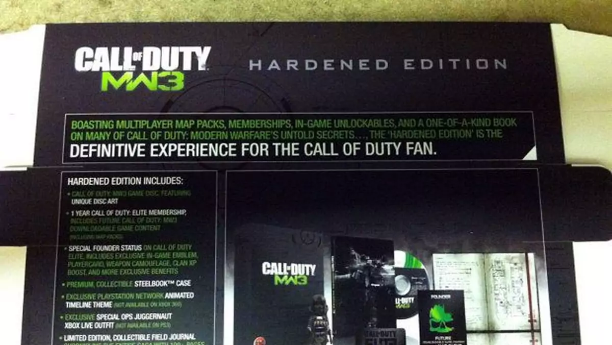 Czy tak wygląda Hardened Edition Call of Duty: Modern Warfare 3?