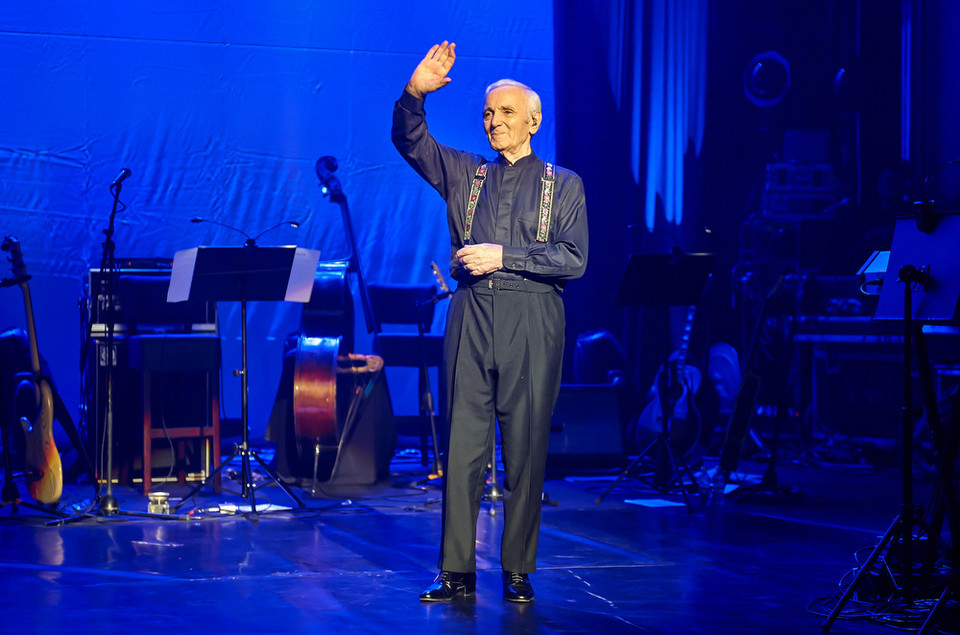 Charles Aznavour na koncercie w Polsce (Sala Kongresowa, Warszawa)