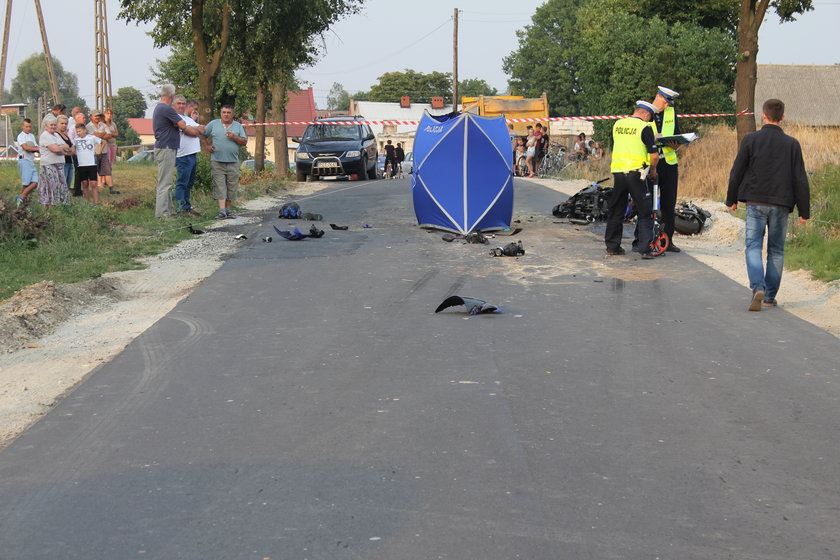 21-letni motocyklista zginął na miejscu