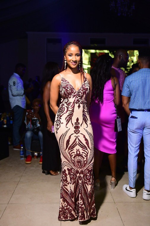 Adesua Etomi-Wellington  at the 2020 AMVCA nominee cocktail party [BHMNG]