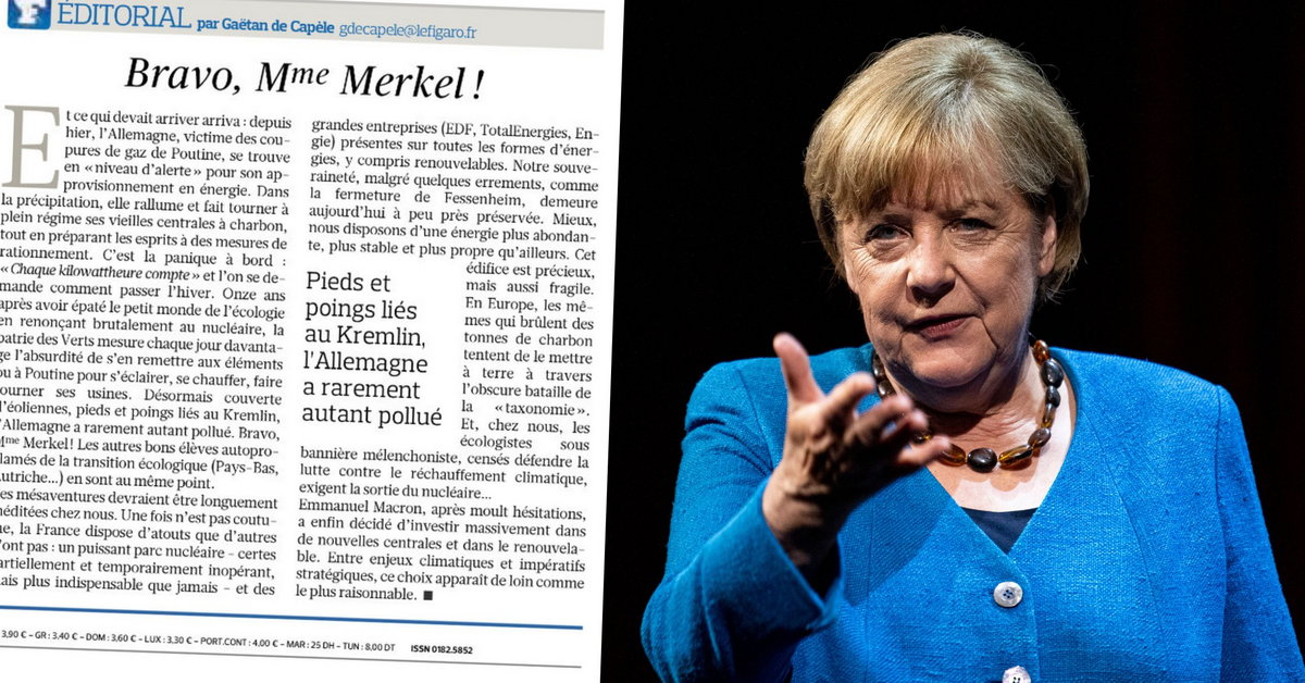 „Bravo Frau Merkel!“  Die französische Presse hinterlässt keinen Faden über den deutschen Altkanzler