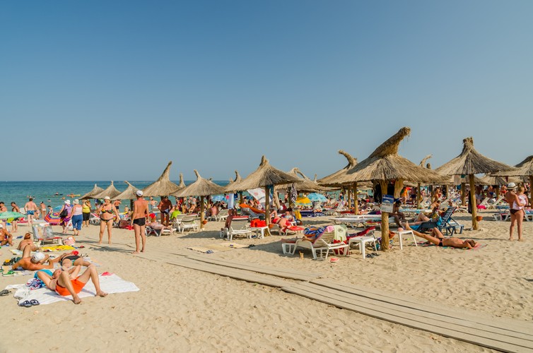 Plaża w Neptun w Rumunii