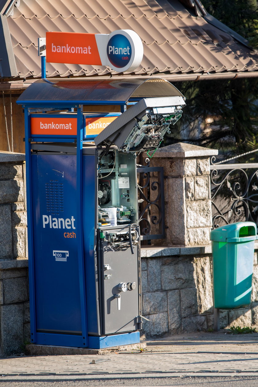 Wysadzony bankomat w Zakopanem