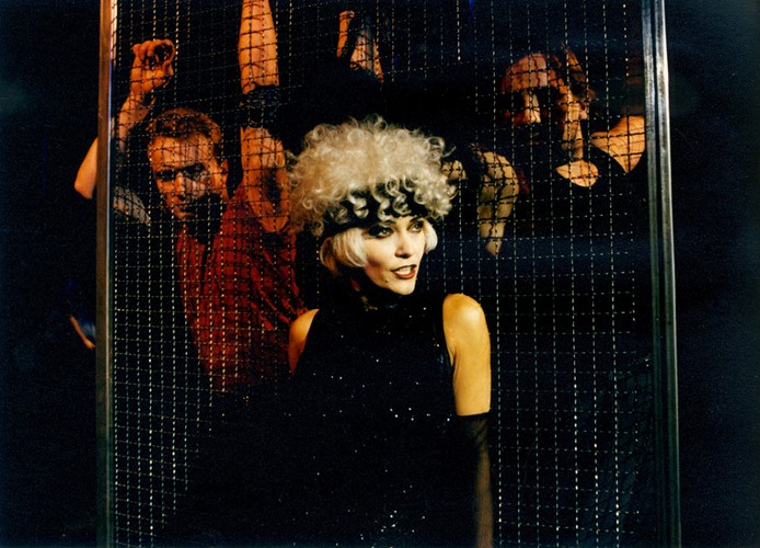 Małgorzata Ostrowska w 'Pocałunku kobiety pająka' (foto Tomasz Zakrzewski)