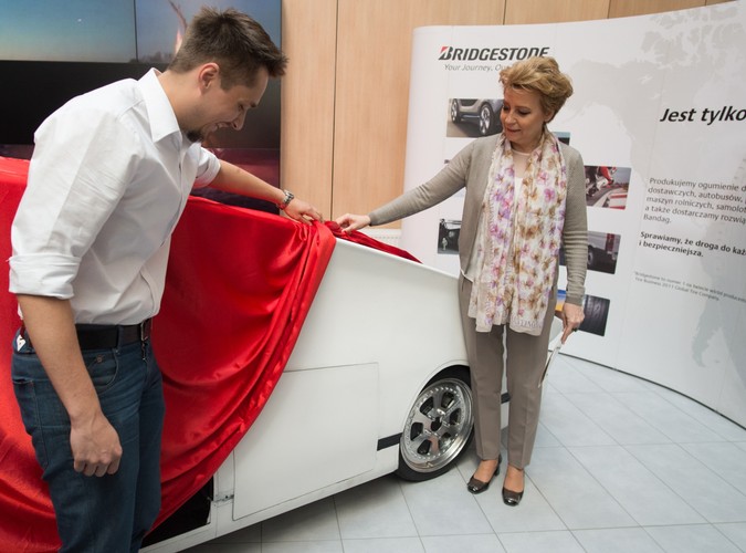 Na prezentacji była też obecna prezydent Łodzi Hanna Zdanowska (P) 
<br><br>
(mgo) PAP/Grzegorz Michałowski