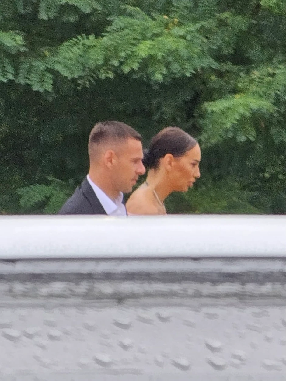 Katarina Grujić na venčanju Handanovića