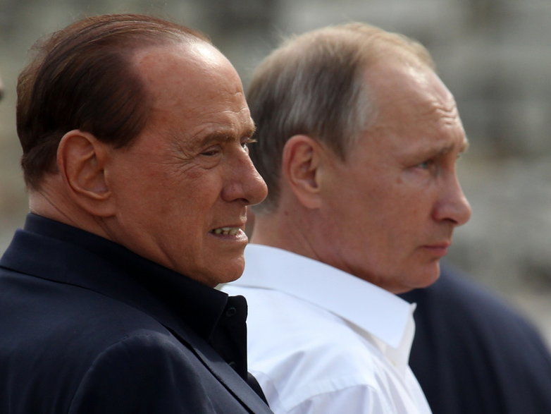 Silvio Berlusconi i Władimir Putin